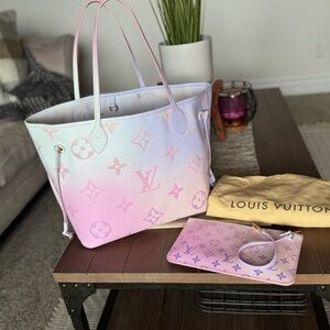 AUTHENTIC Louis Vuitton Pink and Purple OMBRÉ Women's Bag